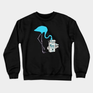 Blue Flamingo Crewneck Sweatshirt